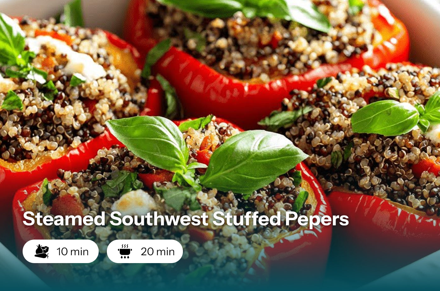 Healthy & Hearty: Steamed Southwest Stuffed Peppers Recipe