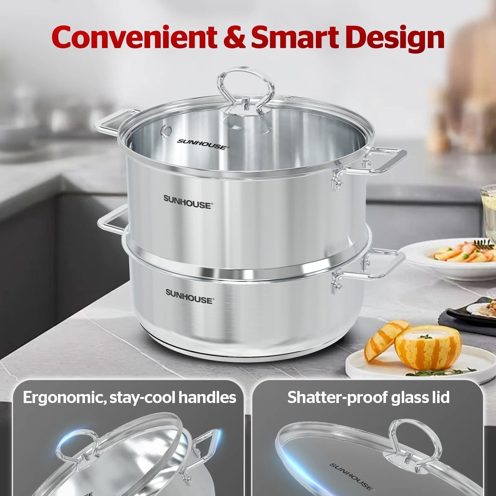 Extra Deep Stainless Steel Steamer Pots 03