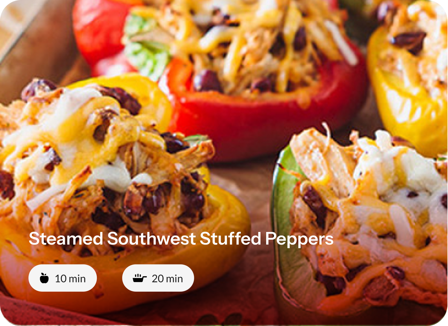 Healthy & Hearty: Steamed Southwest Stuffed Peppers Recipe