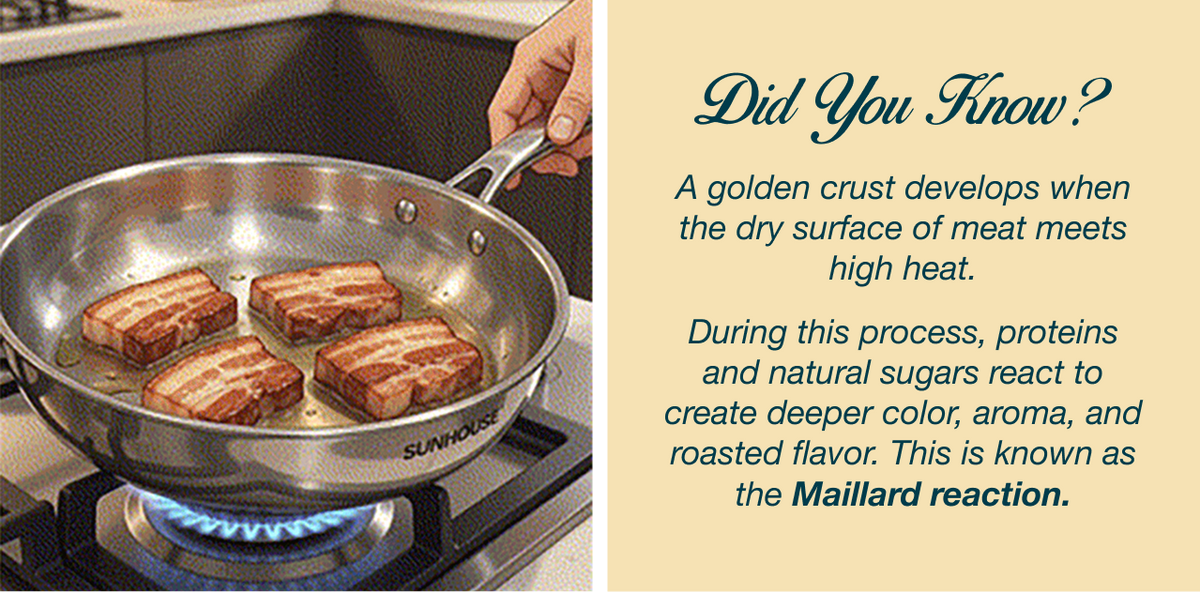 Why Does Pan-Fried Meat Release Water Instead of Browning? 🥩