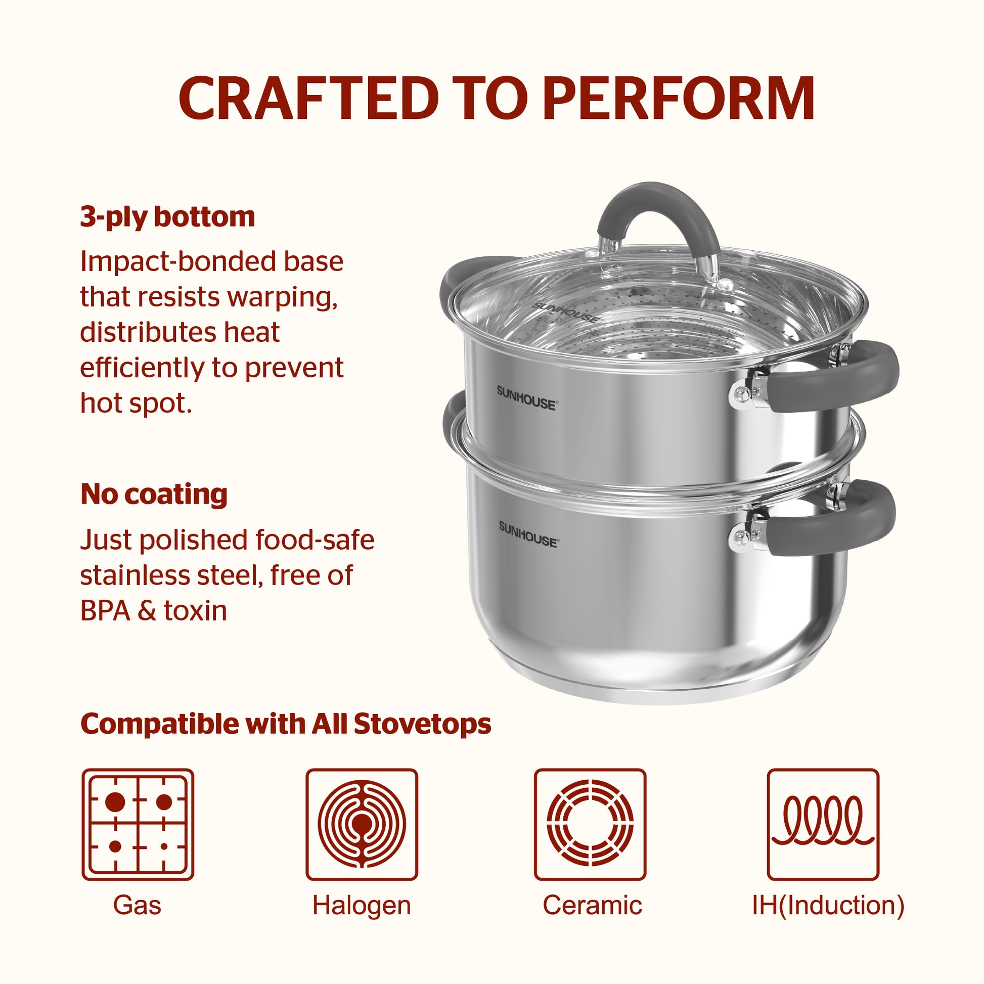  3-Quart Stainless Steel Steamer Pot 03