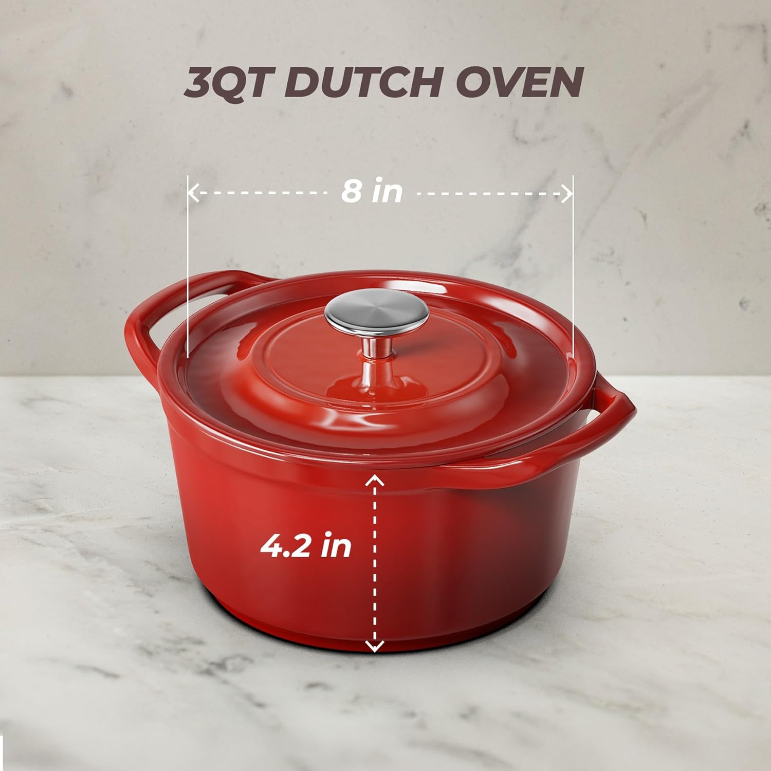  3 Quart Enamel Cast Iron Dutch Oven with Lid 06 Final