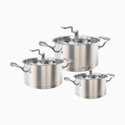 5-Ply Stainless Steel Cookware Set 6-Piece Set 01