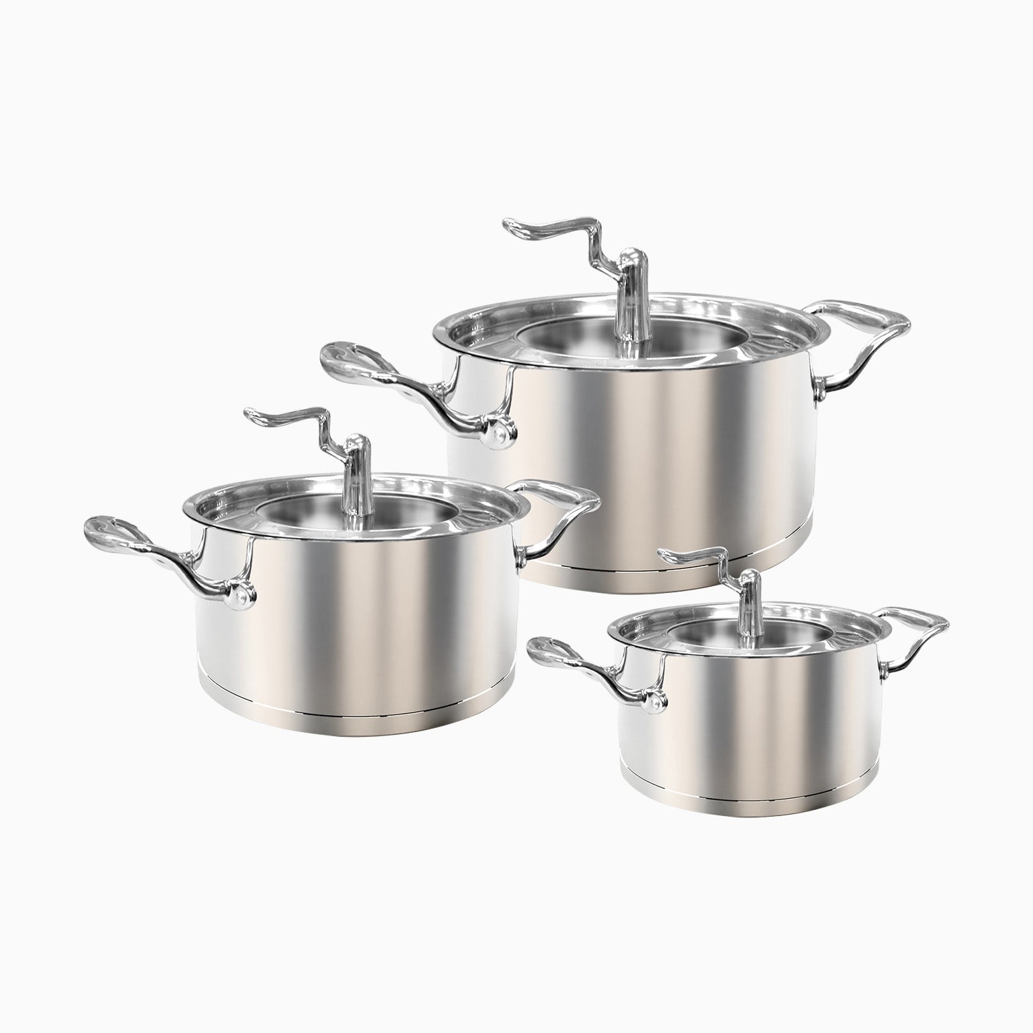 5-Ply Stainless Steel Cookware Set 6-Piece Set 01