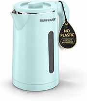 Sunhouse Stainless Steel Electric Kettle 1.8L, Hot Water Tea Kettle, Blue
