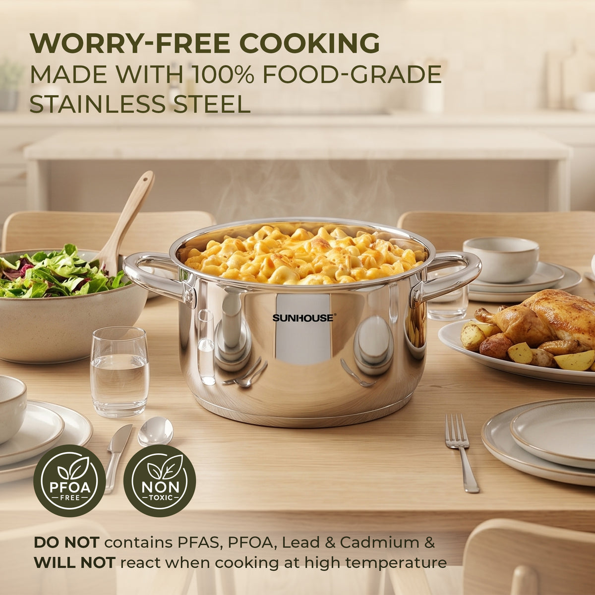 Stainless Steel Stock Pot With Lid