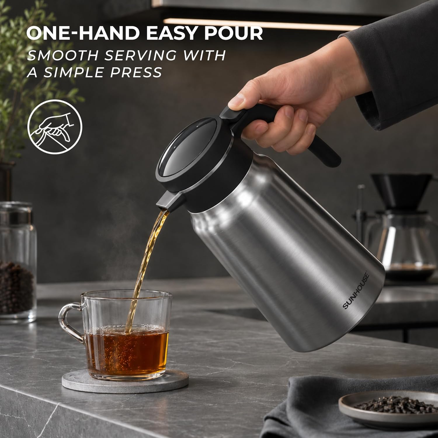  Classic Stainless Steel Thermal Coffee Carafe 03