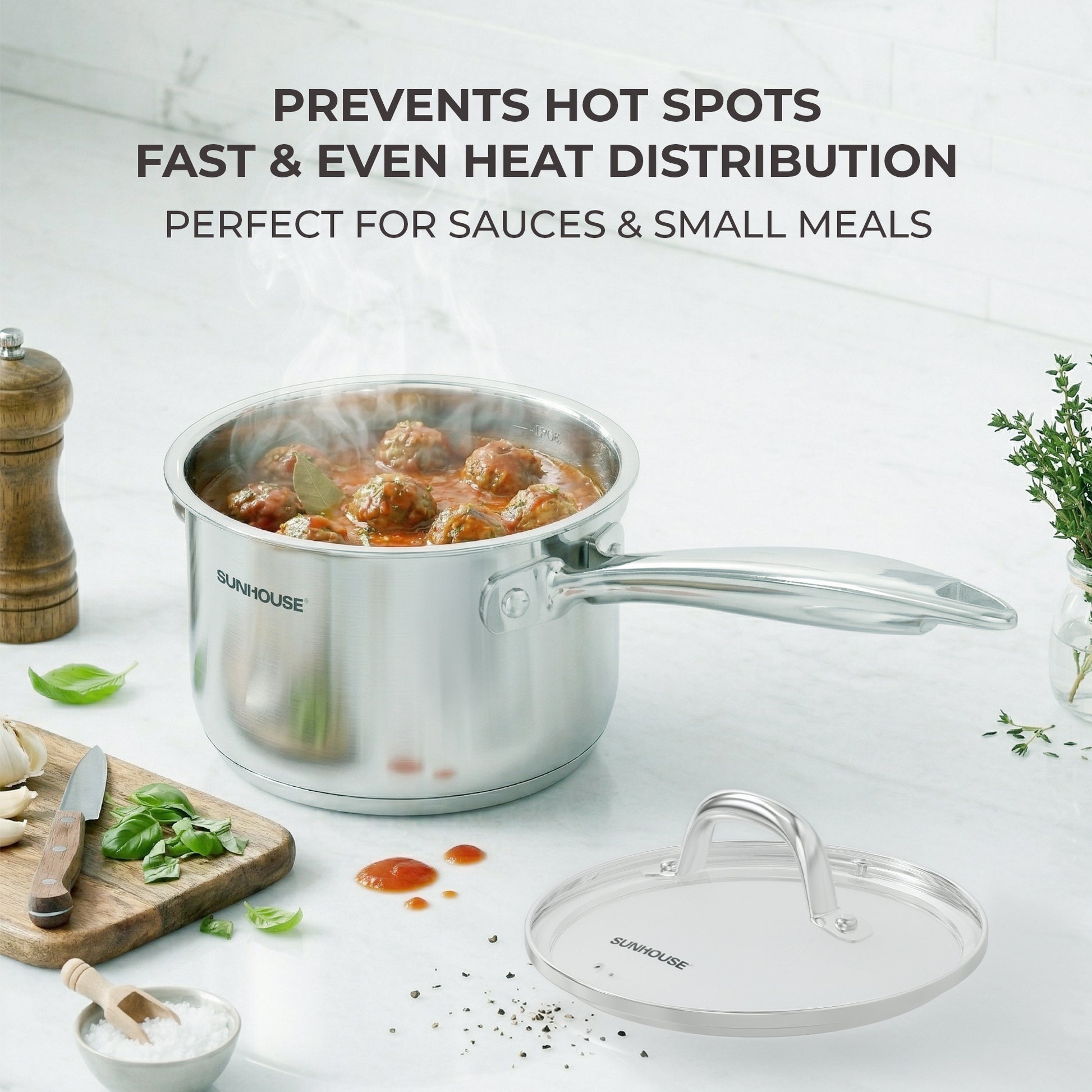  Home-chef Stainless Steel Saucepan with Lid 04