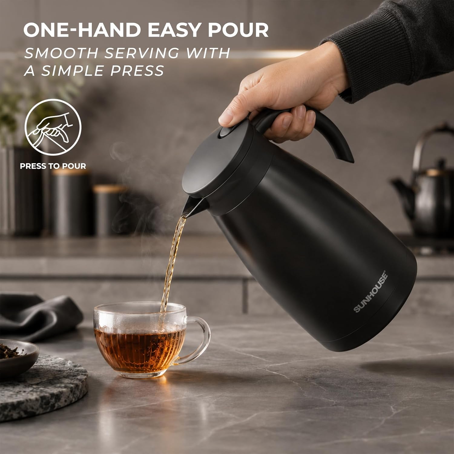  Modern Stainless Steel Thermal Coffee Carafe 03