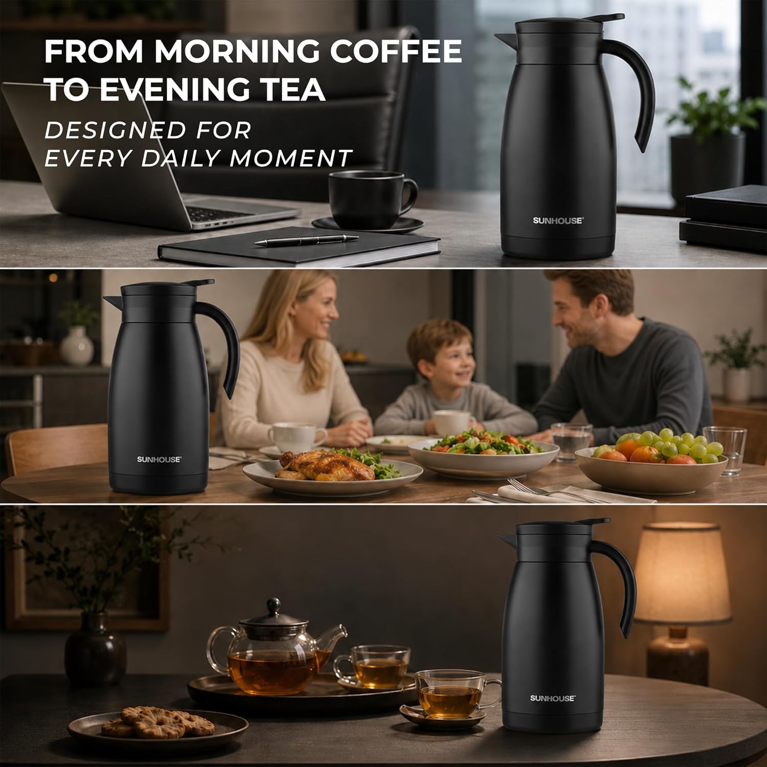  Modern Stainless Steel Thermal Coffee Carafe 07