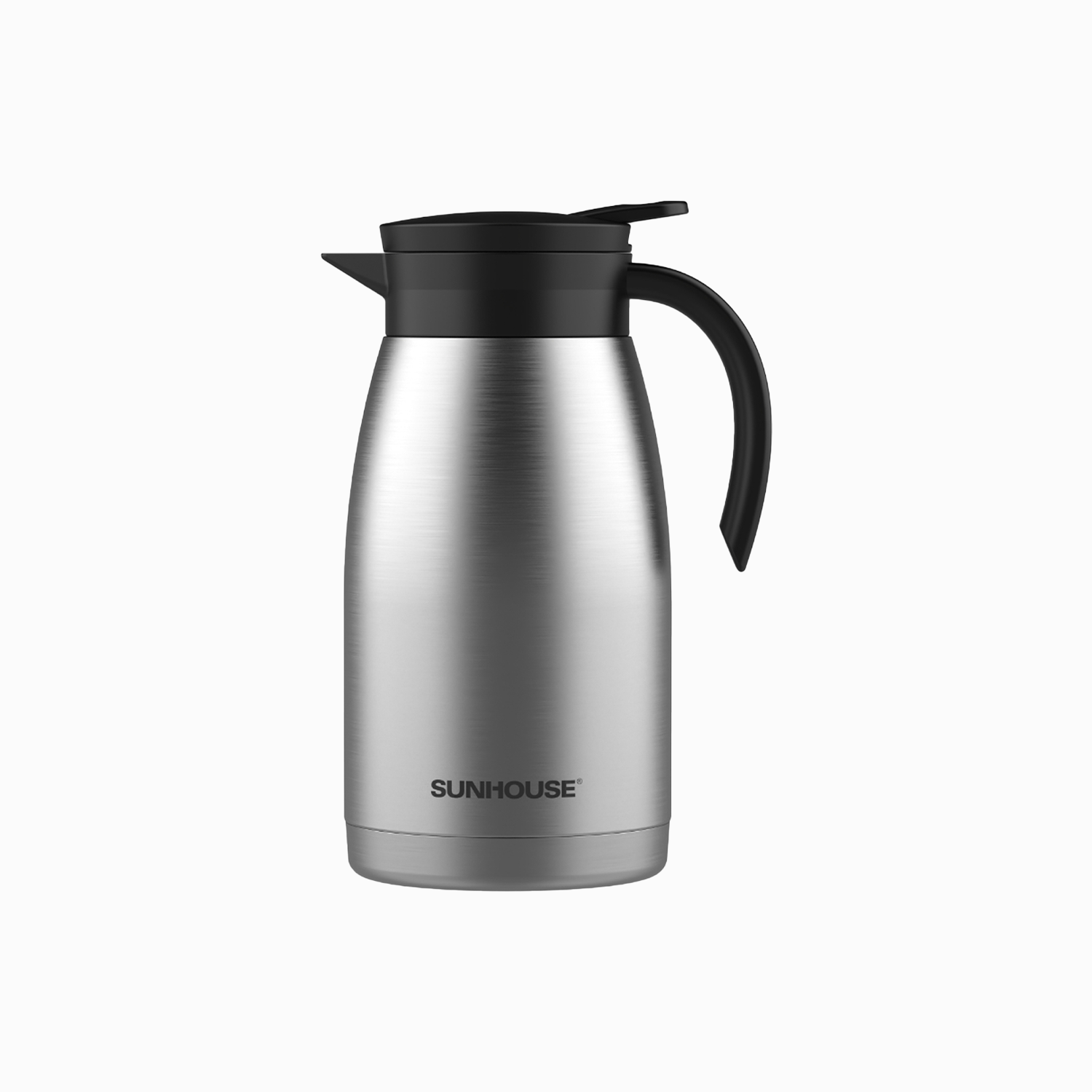 Modern Stainless Steel Thermal Coffee Carafe - Silver