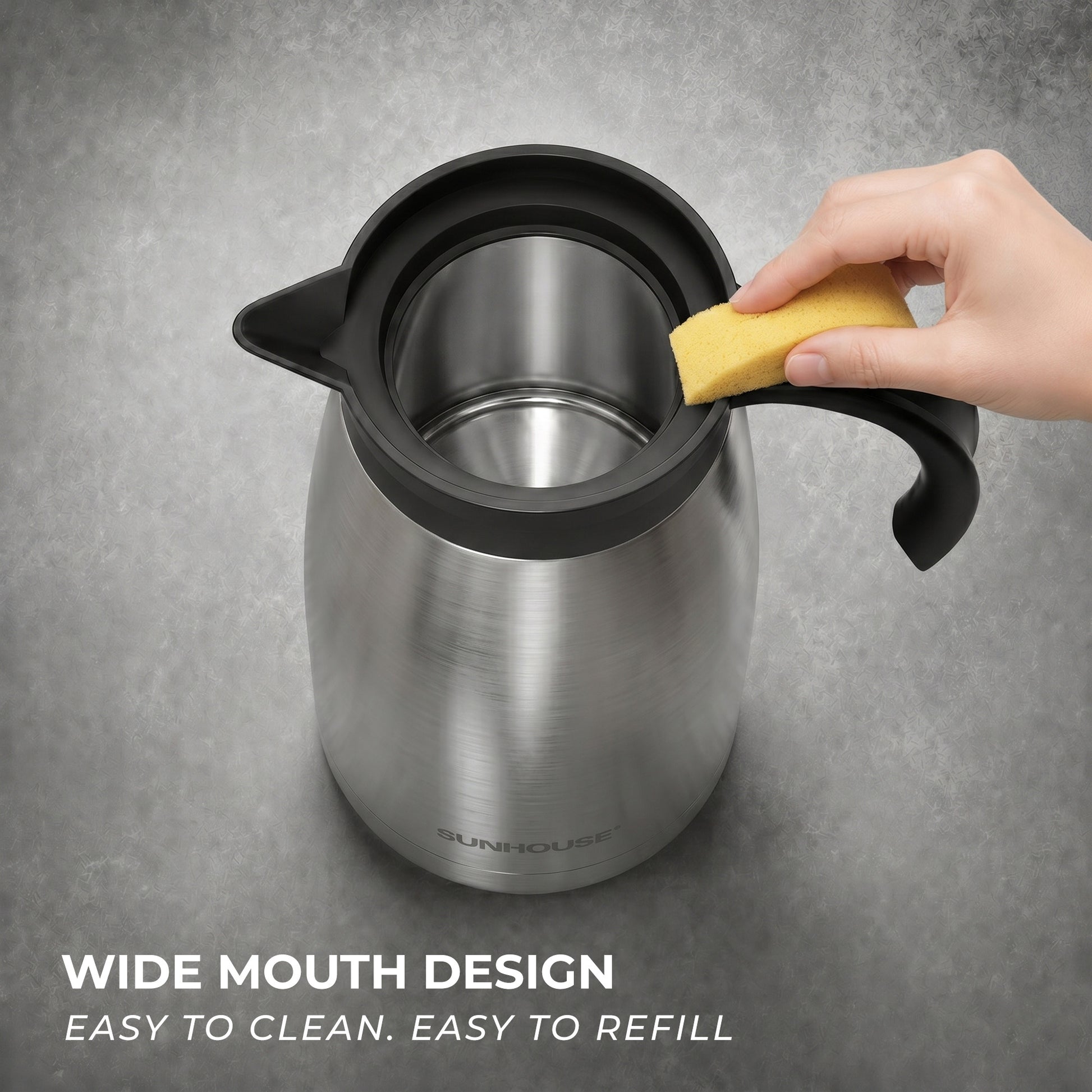  Modern Stainless Steel Thermal Coffee Carafe - Silver 04