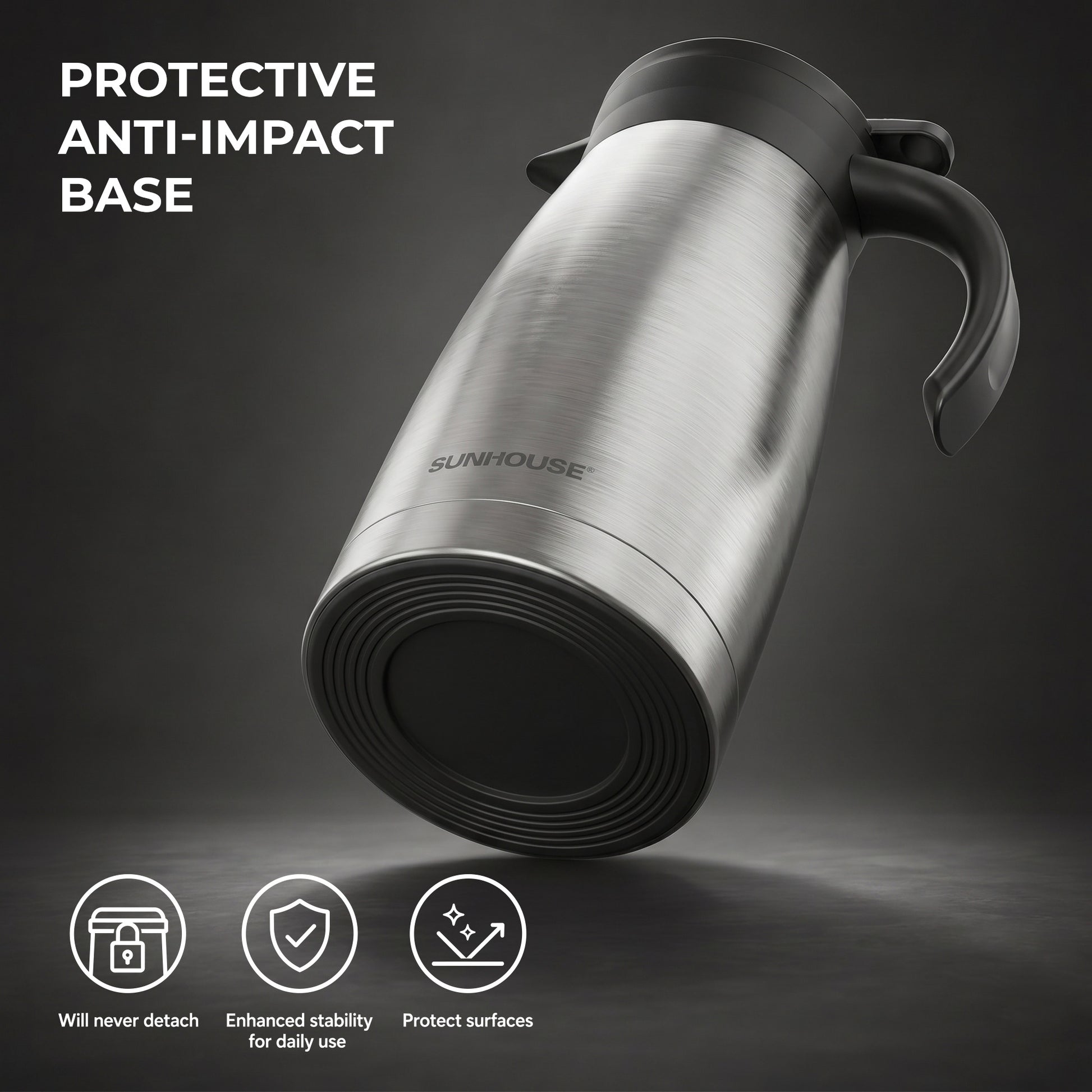  Modern Stainless Steel Thermal Coffee Carafe - Silver 05