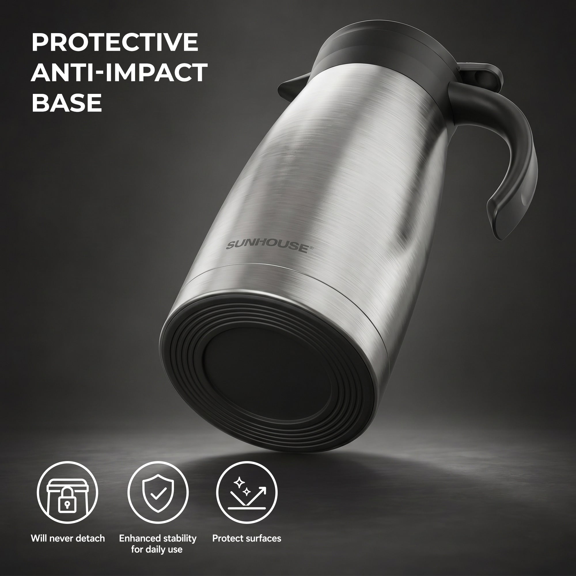  Modern Stainless Steel Thermal Coffee Carafe - Silver 05