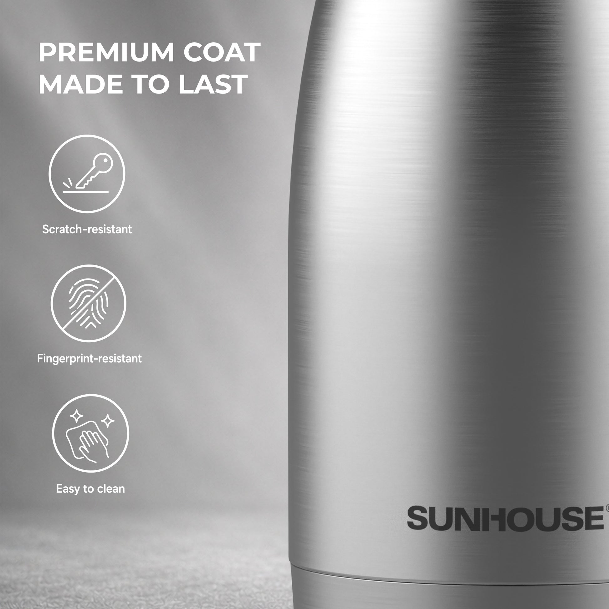  Modern Stainless Steel Thermal Coffee Carafe - Silver 06