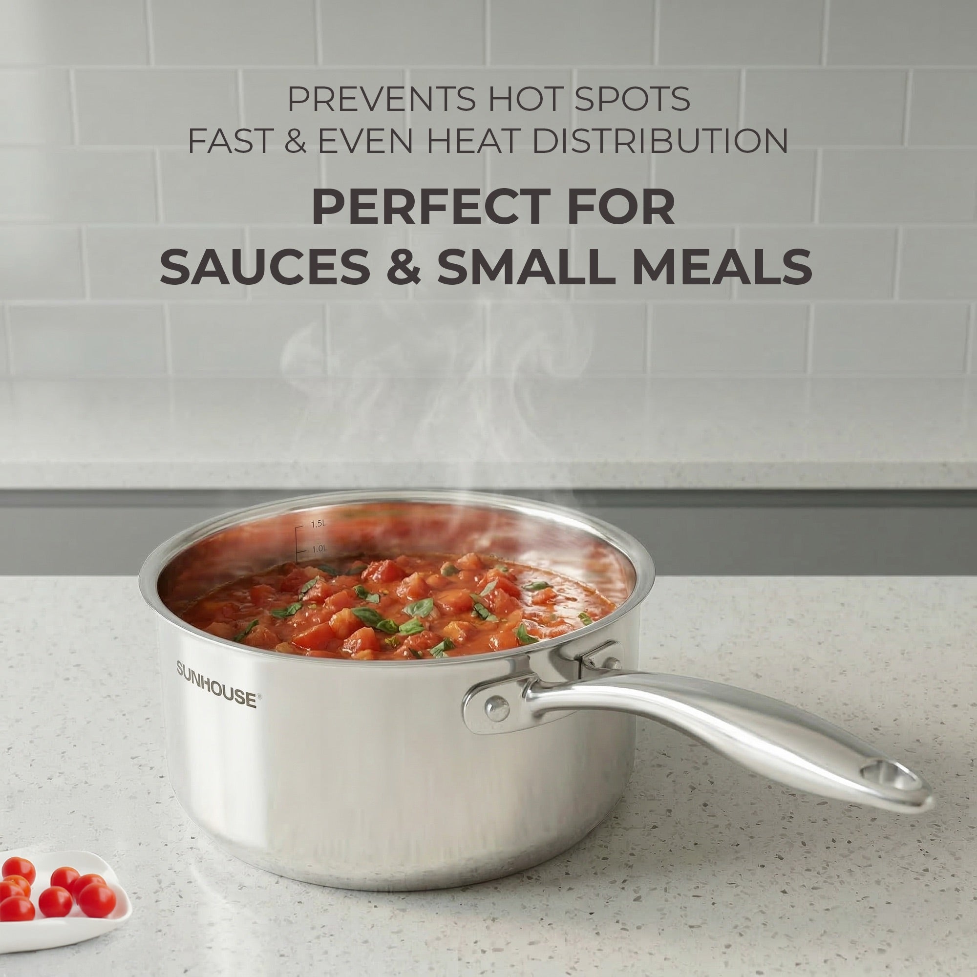  Whole-clad Stainless Steel Saucepan with Lid 04
