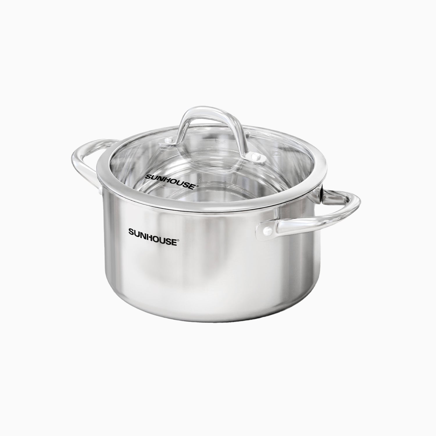 Whole-clad Tri-ply Stainless Steel Stock Pot with Lid 01