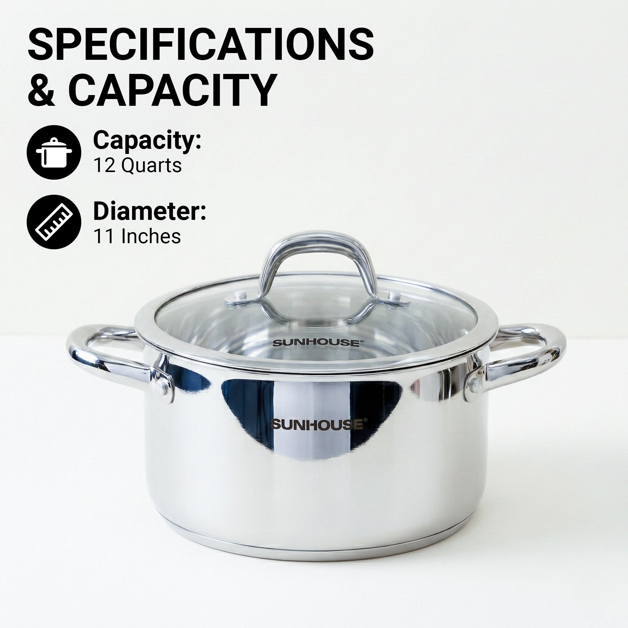  Whole-clad Tri-ply Stainless Steel Stock Pot with Lid 04