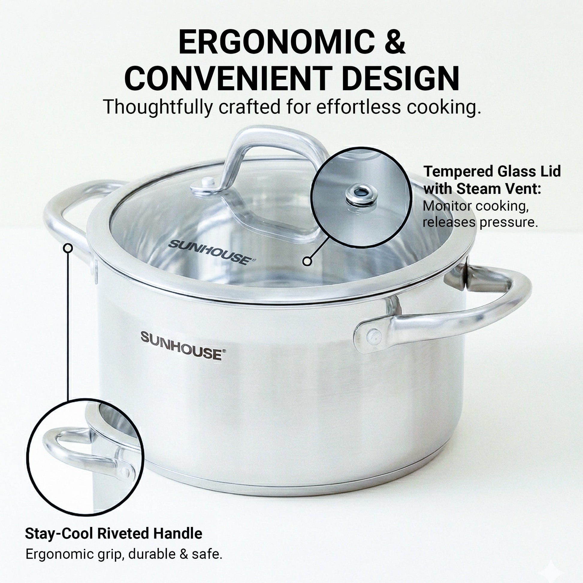 Whole-clad Tri-ply Stainless Steel Stock Pot with Lid 05