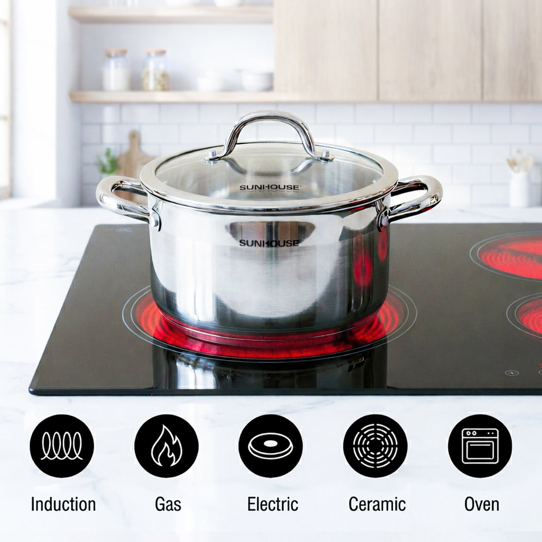 Compatible with all cooktops